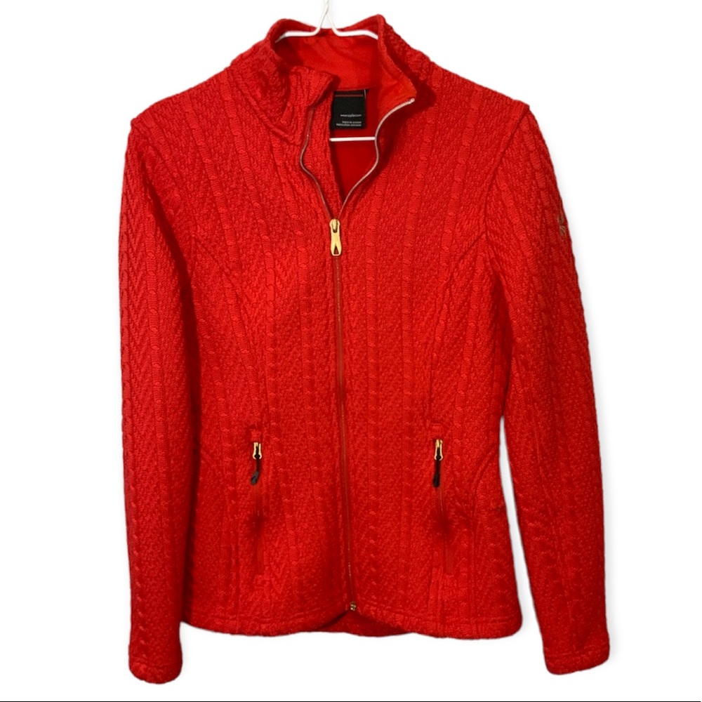 Spyder Full Zip Textured Jacket Size Small